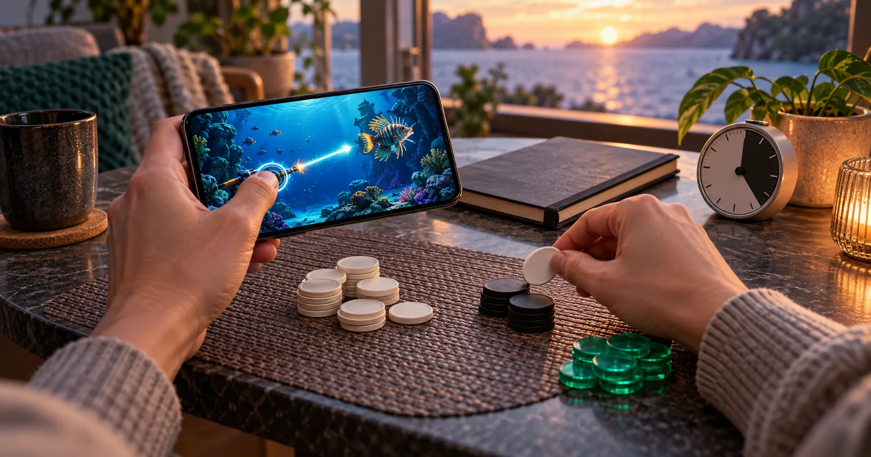 Fishing Game: Choosing Between More Shots and Bigger Exposure